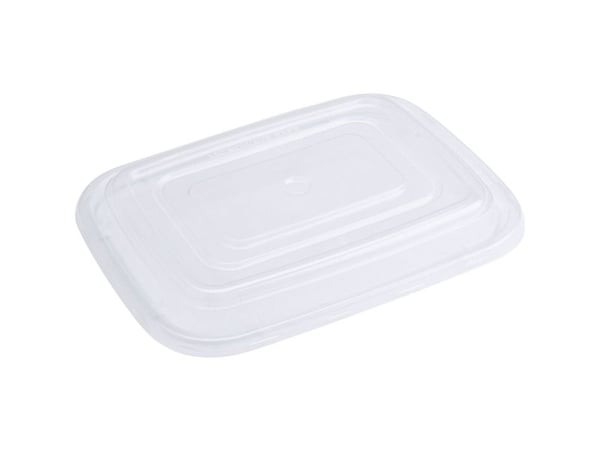 Låg til take-away bakke, ABENA Cater-Line, 15,2x11,9x1,3cm, klar - (8 stk.)