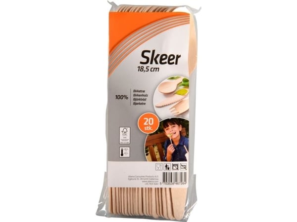 Spiseske, Consumer, 18,5cm, natur - (28 stk.) Spiseske, Consumer, 18,5cm, natur - (28 stk.)