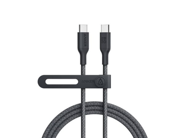Anker PowerLine 544 - USB-kabel - USB-C (hane) till USB-C (hane) - 1.83 m - USB Power Delivery (140W), snabbladdning - fantomsvart