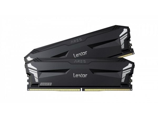 Lexar ARES OC - DDR5 - sett - 32 GB: 2 x 16 GB - DIMM 288-pin - 6000 MT/s / PC5-24000 - CL32 - 1.35 V - ikke-bufret - on-die ECC