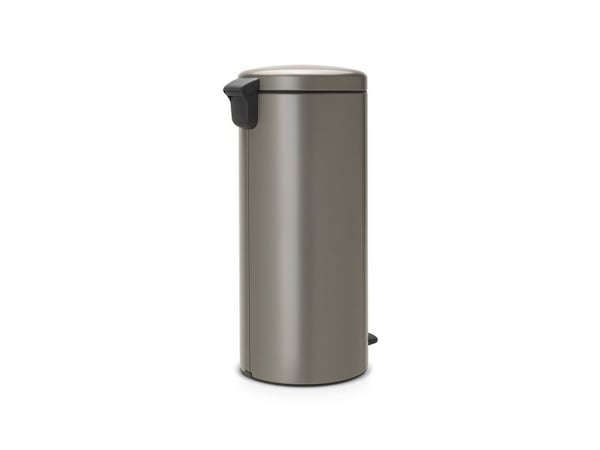 Pedalbøtte, Brabantia newIcon, platina, rustfritt stål, 30 l, med innerbøtte av plast og myktlukkende lokk