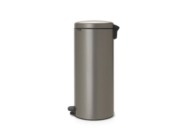 Pedalbøtte, Brabantia newIcon, platina, rustfritt stål, 30 l, med innerbøtte av plast og myktlukkende lokk
