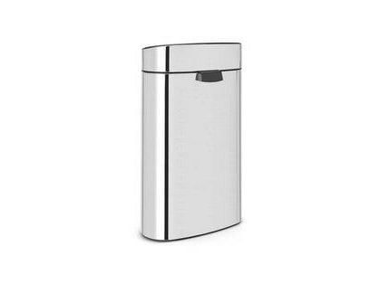 Brabantia 112881, 40 l, Rektangulær, Rustfritt stål, Pedal, 435 mm, 302 mm
