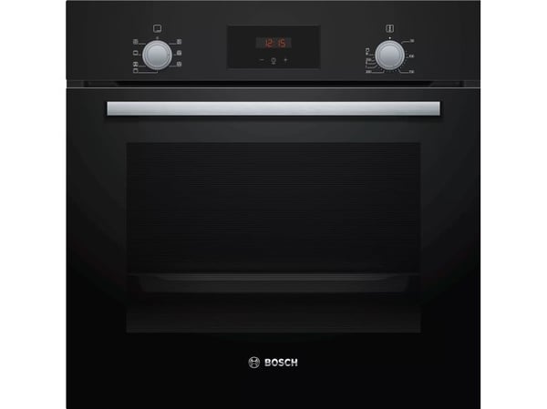 Bosch Serie | 2 HBF133BA0 - Ovn - innebygd - fordypning - bredde: 56 cm - dybde: 55 cm - høyde: 57.5 cm - med selvrens - Klasse A - svart