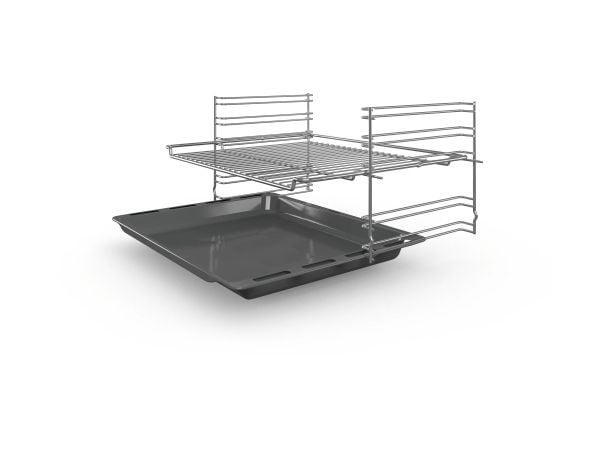 Bosch Serie | 2 HBF133BA0 - Ovn - innebygd - fordypning - bredde: 56 cm - dybde: 55 cm - høyde: 57.5 cm - med selvrens - Klasse A - svart