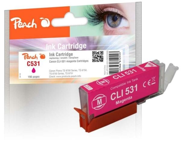 Peach PI100-501, Standard utskriftsproduksjon, Fiolblå, 12,5 ml, 1 stykker, 0 sider, Enkeltpakke