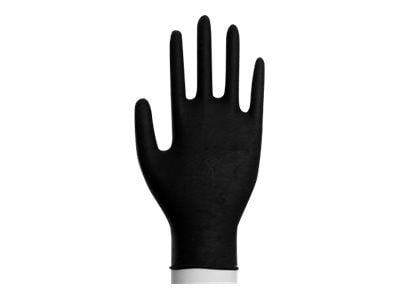 Undersøkelseshanske, ABENA Classic Sensitive, XL, svart, nitril, pudderfri - (100 stk.)