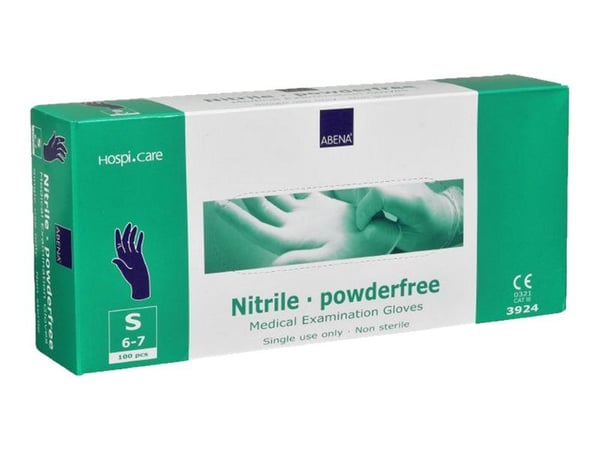 Abena HospiCare Long - Hansker - engangs - størrelse: 6-7 - S - nitrilgummi - blå (en pakke 100) Abena HospiCare Long - Hansker - engangs - størrelse: 6-7 - S - nitrilgummi - blå (en pakke 100)