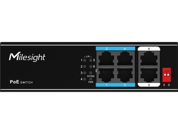 Milesight IoT 4-portars PoE-switch MS-S0204-EL