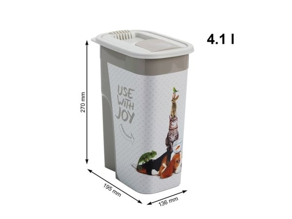 Rotho förvaringsbehållare för hundgodis 4,1 L/1,8 kg FLO cappuccino