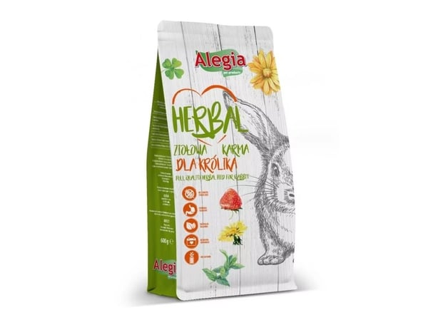 ALEGIA Herbal tørfoder til kaniner - 600 g