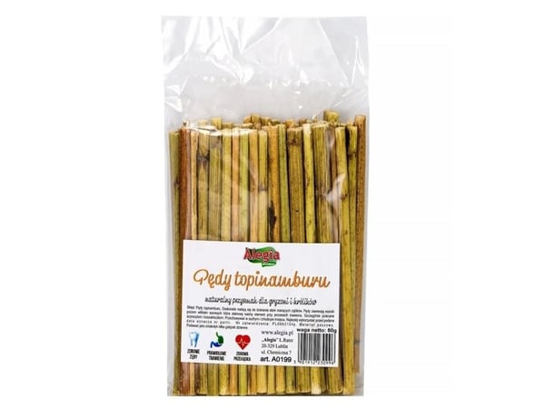 ALEGIA Jerusalem artichoke shoots - godbidder til gnavere og kaniner - 80g ALEGIA Jerusalem artichoke shoots - godbidder til gnavere og kaniner - 80g