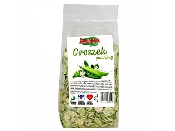 Alegia grönärtsgodis grovärt godis till kanin gnagare 300 g