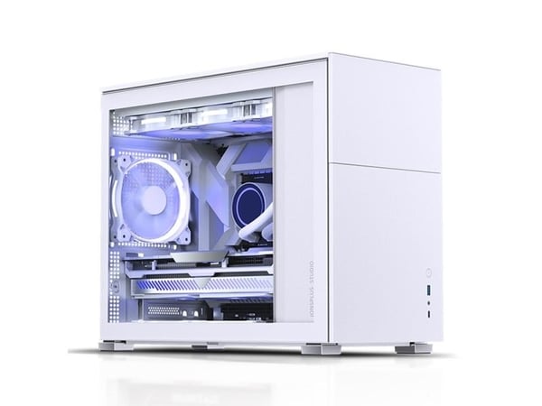 Jonsbo D31 STD, Midi Tower, PC, Valkoinen, DTX, ITX, mikro ATX, Terästä, Pelaaminen