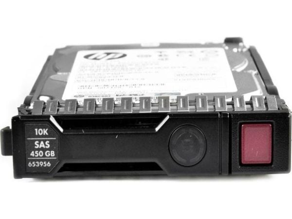 HPE Dual Port Enterprise - Harddisk - 450 GB - 2.5" SFF - 10000 rpm - med HP SmartDrive-holder