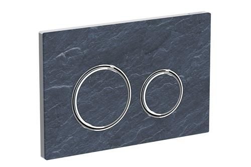 Geberit Sigma 21 betjeningsplade i skifer/krom