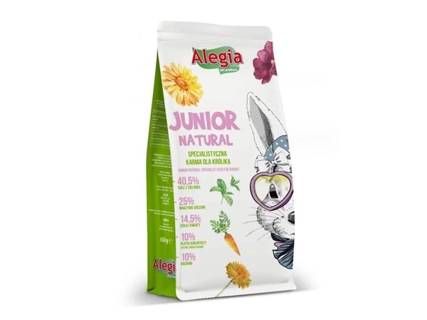 ALEGIA Junior Natural - kaninfoder - 650g