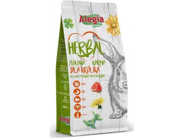ALEGIA Herbal tørfoder til kaniner - 600 g