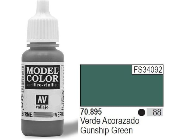 Vallejo 70.895, 17 ml, Grön, Matt, Flaska