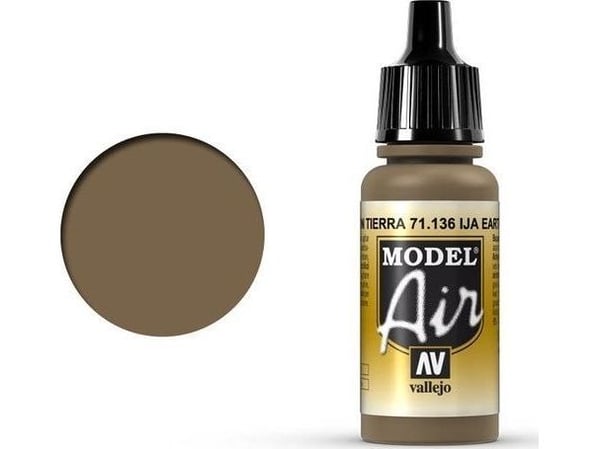 Vallejo 71.136, 17 ml, Ruskea, Matta, Pullo
