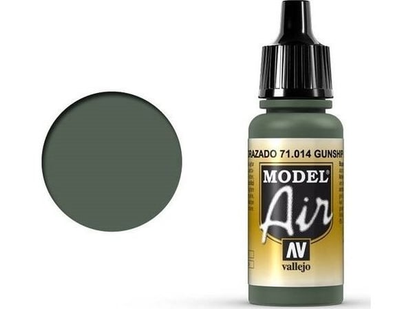 Vallejo 71.014, 17 ml, Grønn, Matte, Flaske