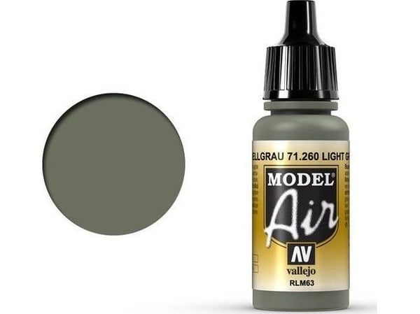 Vallejo 71.260, 17 ml, Grå, Matt, Flaska