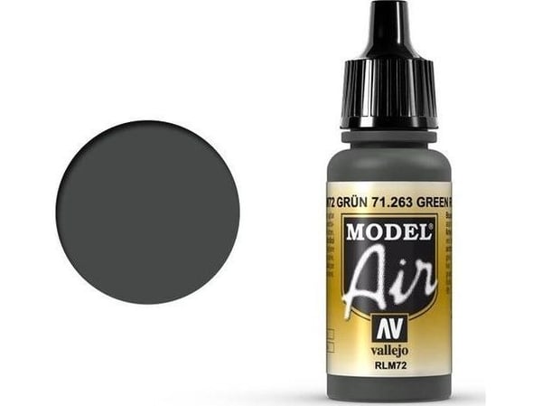 Vallejo 71.263, 17 ml, Grön, Matt, Flaska