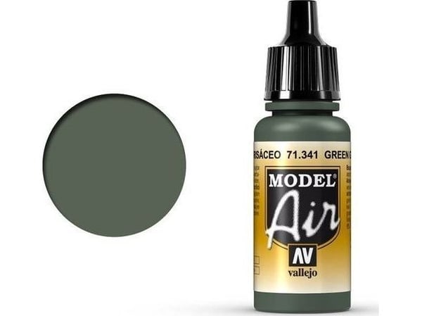 Vallejo 71.341, 17 ml, Grön, Matt, Flaska