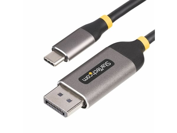 StarTech 10ft (3m) USB-C to DisplayPort Adapter Cable, 8K 60Hz - Adapterkabel - USB-C (hann) til DisplayPort (hann) låst - USB4 / Thunderbolt 3 / T...