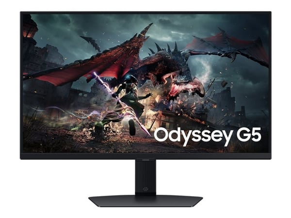 Samsung Odyssey G5 S27DG500EU - G50D Series - LED-skjerm - gaming - 27" - 2560 x 1440 QHD @ 180 Hz - IPS - 350 cd/m² - 1000:1 - DisplayHDR 400 - 1 ...