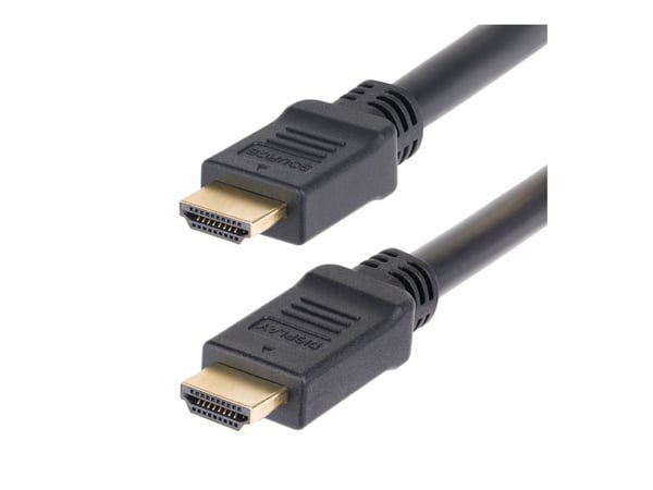Startech 15m Active HDMI 2.0 Cable, CMP, Plenum Rated, 4K 60Hz - High Speed - HDMI-kabel - HDMI hann til HDMI hann - 15 m - skjermet - svart - akti...