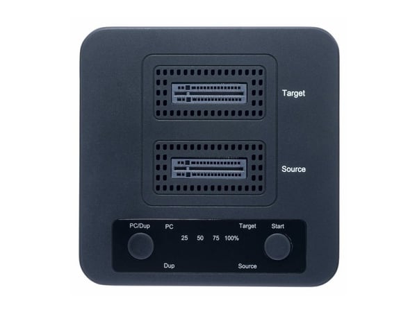 StarTech 1:1 Standalone M.2 NVMe Drive Duplicator and Dock - Fast tilstands / harddiskstasjons-duplikator - 2 brønner (PCIe (NVMe)) - TAA-samsvar