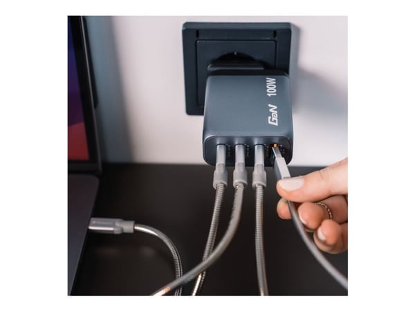 SmartDisk Pro GNC-100, Sisätila, AC, 20 V, Musta, Harmaa