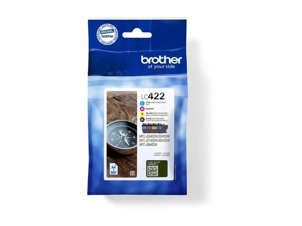 Brother LC422 Multipack - 4-pack - svart, gul, cyan, magenta - original - blekkpatron