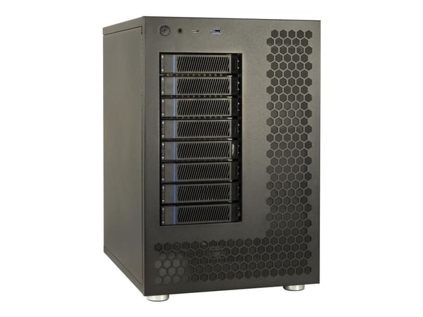 Inter-Tech NAS-8 - Lagerskap - 8 brønner - HDD 0