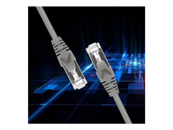 Qoltec - Koblingskabel - RJ-45 (hann) til RJ-45 (hann) - FTP - CAT 5e - uten hindringer - grå
