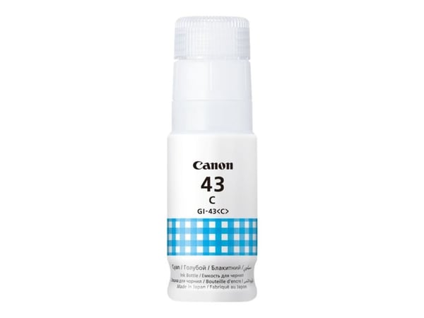 Canon GI-43C, Syaani, Canon, PIXMA G640 PIXMA G540, 60 ml, Mustesuihku, 1 kpl