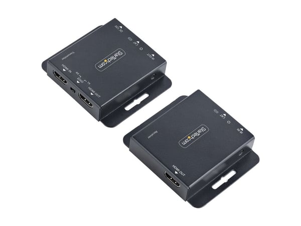 Startech HDMI Extender over CAT6/CAT5, 4K 30Hz/130ft (40m) or 1080p 60Hz/230ft (70m) Video Extender, 4K HDMI over Ethernet Extender, PoC HDMI Trans...