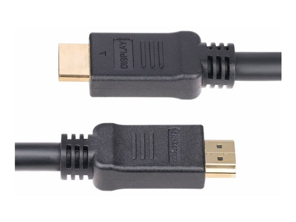 Startech 15m Active HDMI 2.0 Cable, CMP, Plenum Rated, 4K 60Hz - High Speed - HDMI-kabel - HDMI hann til HDMI hann - 15 m - skjermet - svart - akti...