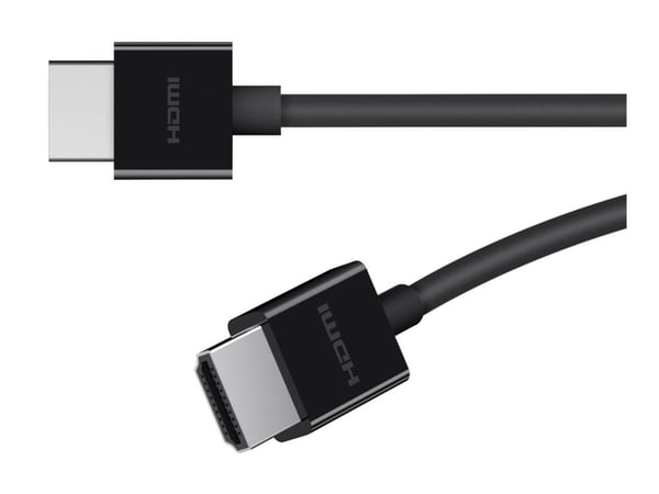 Belkin BoostCharge - Ultra High Speed - HDMI-kabel - HDMI hann til HDMI hann - 2 m - svart - 8K-støtte - for P/N: AVC006BTSGY, F4U098BT, F4U110BT, ...