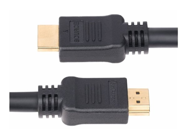 Startech 15m Active HDMI 2.0 Cable, CMP, Plenum Rated, 4K 60Hz - High Speed - HDMI-kabel - HDMI hann til HDMI hann - 15 m - skjermet - svart - akti...