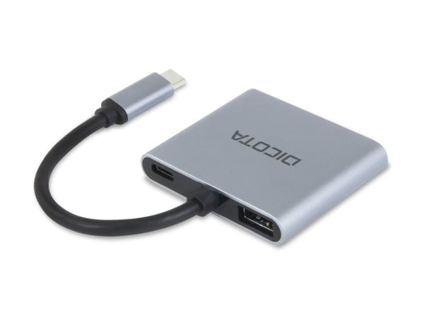 DICOTA 4-in-1 - telakointiasema - USB-C - HDMI