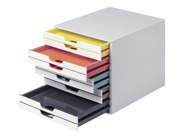 DURABLE VARICOLOR MIX 10 - Skuffskap - 10 skuffer - for ANSI A (Letter) (216 x 279 mm), A4 (210 x 297 mm), C4 (229 x 324 mm), Folio (216 x 330 mm) ...