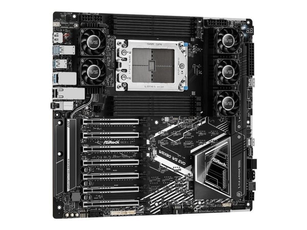 Asrock WRX90 WS EVO, AMD, Socket sTR5, AMD Ryzen Threadripper 1000 Series, DDR5-SDRAM, 2 TB, DIMM