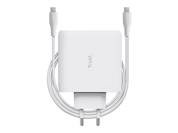 Trust Maxo - USB-C-strømadapter - AC 100-240 V - 100 watt - Europa - hvit