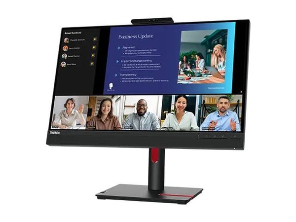 Lenovo ThinkVision T24v-30 - LED-skjerm - 24" (23.8" synlig) - 1920 x 1080 Full HD (1080p) @ 75 Hz - IPS - 250 cd/m² - 1000:1 - 4 ms - HDMI, VGA, D...