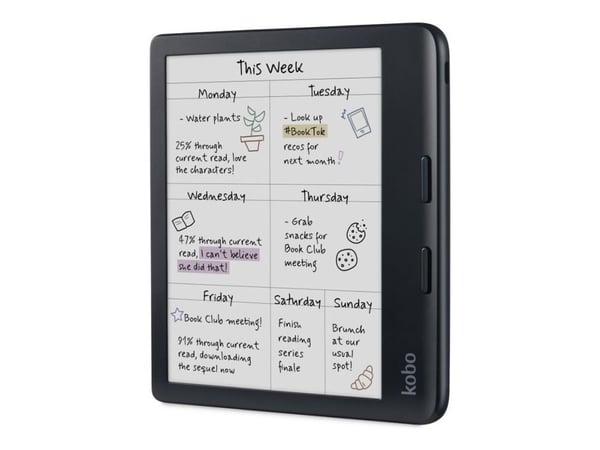 Kobo Libra Colour - eBook-leser - 32 GB - 7" farge E Ink Kaleido 3 (1264 x 1680) - berøringsskjerm - Wi-Fi 5, Bluetooth - svart