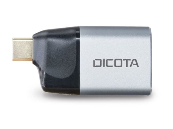 DICOTA D32046, USB Type-C, USB Type-C, mini DisplayPort, Handstik, musta, hopea, 40,8 mm, 11,5 mm