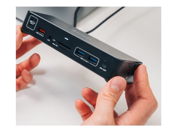 Verbatim Pro - Dokkingstasjon - USB-C - 2 x HDMI, DP - 1GbE - 100 watt