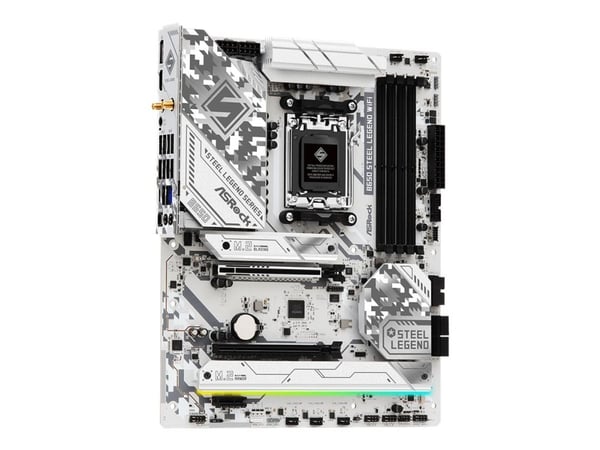 ASRock B650 Steel Legend WiFi - Hovedkort - ATX - Socket AM5 - AMD B650 Chipset - USB-C 3.2 Gen 2x2, USB 3.2 Gen 2, USB-C 3.2 Gen 1, USB 3.2 Gen 1 ...